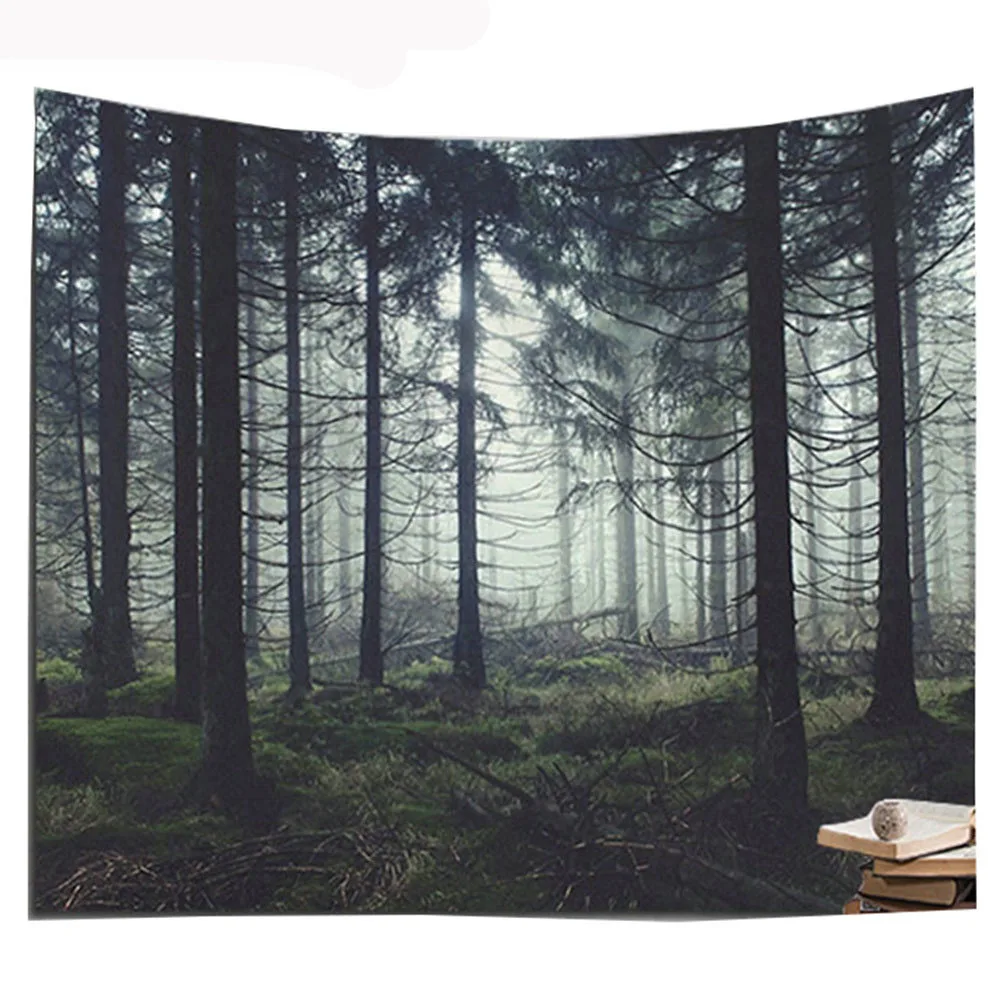 Декоративные настенные гобелены с изображением леса настенное одеяло из