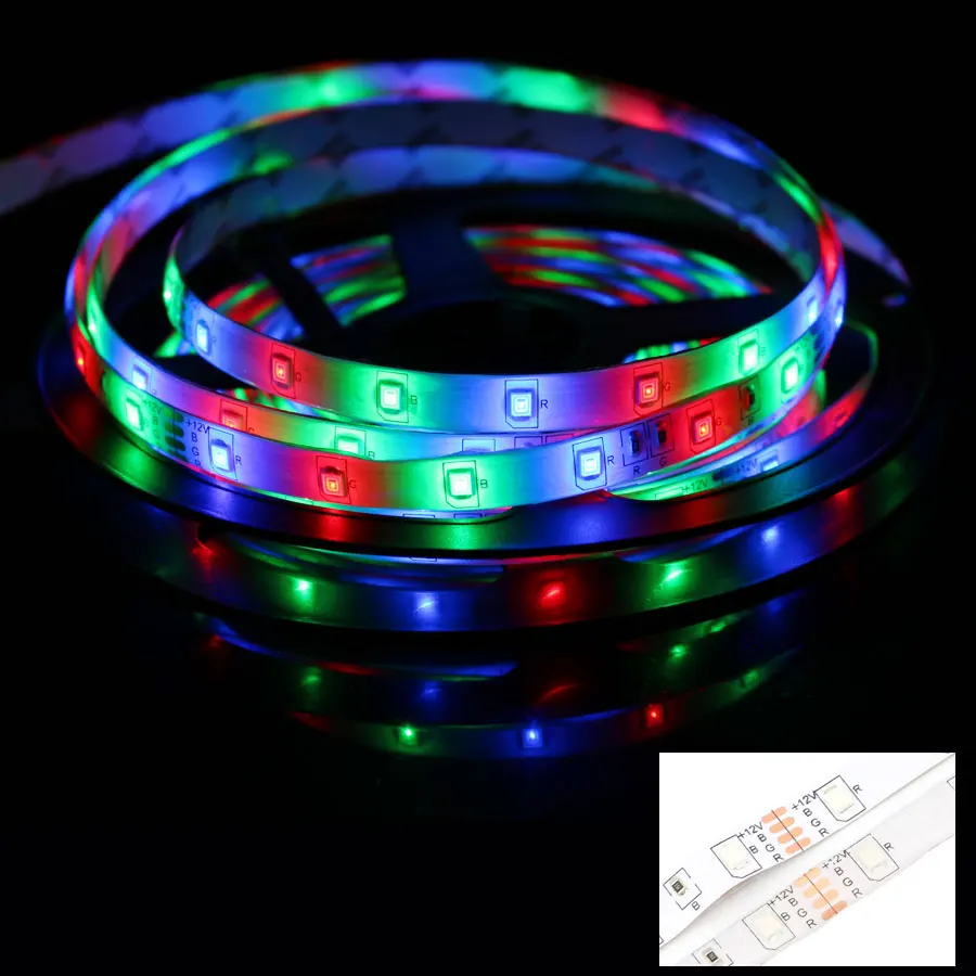SMD 2835 Светодиодный диодный свет DC 12 В светодиодные ленты RGB зеленый синий теплый