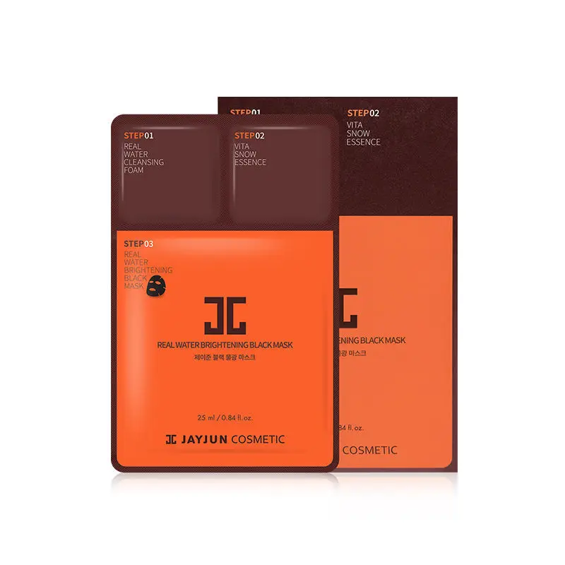Корейская косметика JAYJUN Оригинальная черная маска с реальной водой 25 мл/0 84 fl.oz * 10