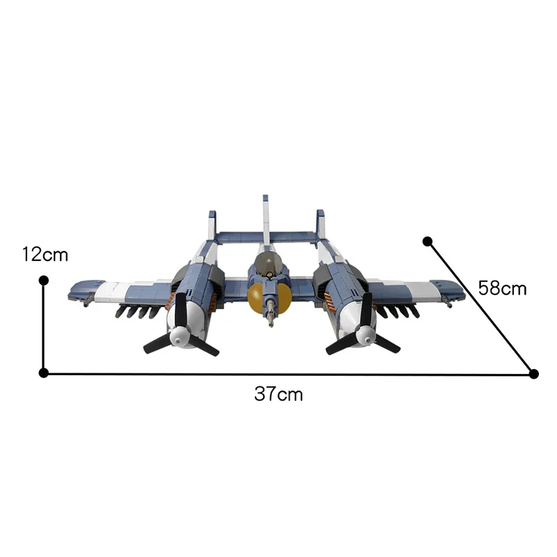 

BZB MOC 42418 Aircraft Model Aviation Flight Aircraft Building Blocks Decoration Kid Birthday Gift Educational Toy Decoration