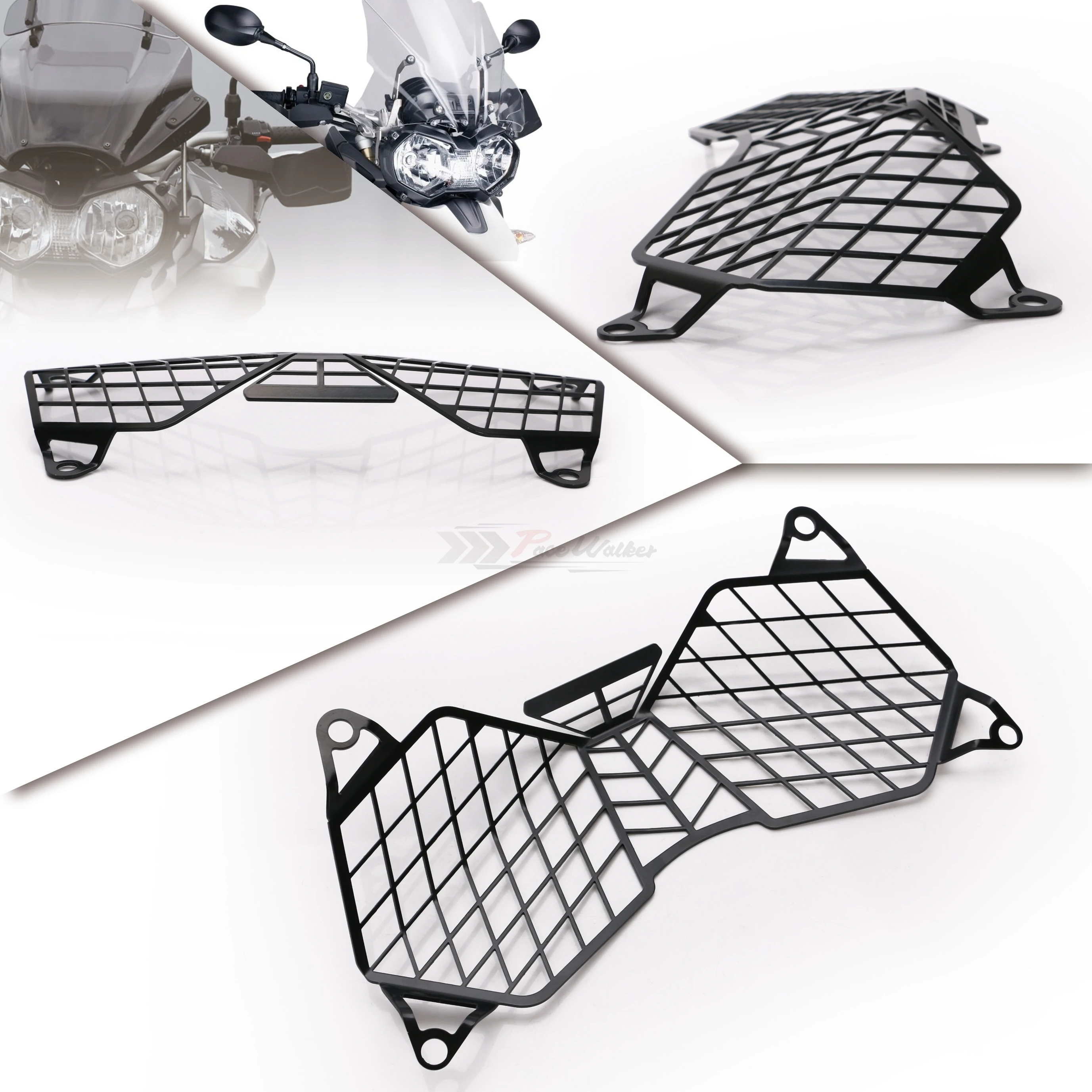 Фара мотоцикла решетка свет крышка Защитная защита для Triumph Tiger 800 2010 2017 & Explorer 1200 12