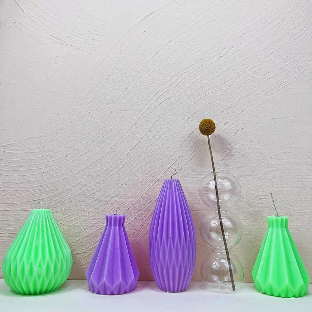 

DIY Wax Candle Silicone Molds Soy Wax Candle Mold For Crafts Aromatherapy Plaster 3D Resin Mold Handmade Candle Holder Soap Form