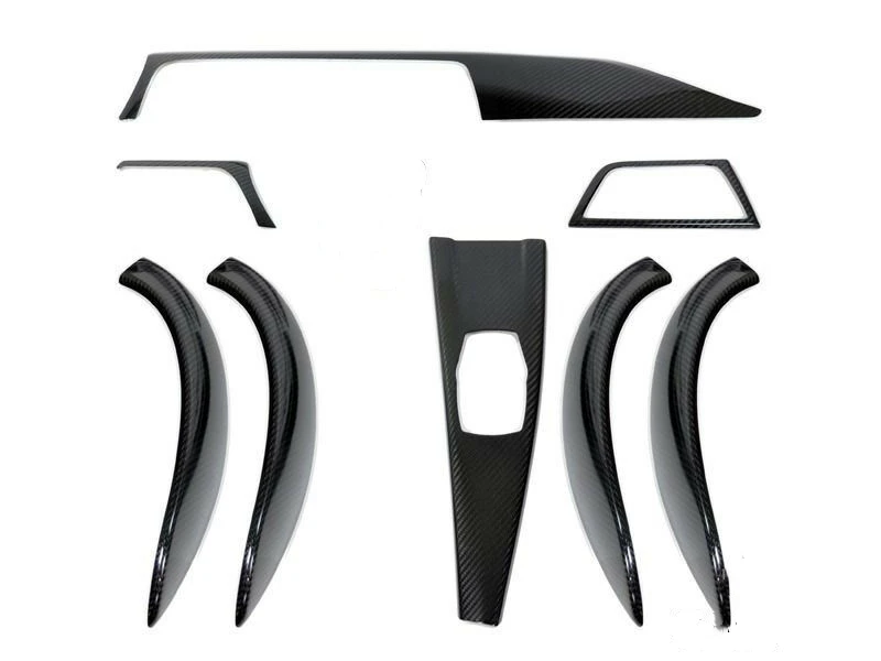 

8pcs Suit Kits Carbon Fiber Interior Trim For BMW F30 F31 F35 3 Series 2013-2018 Car Decoration Stickers Strip Moulding Cover