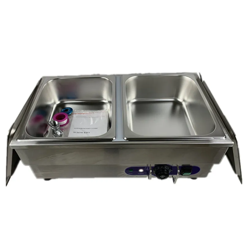 Commercial Food Warmer Electric Bain Marie Two Pans Steamer Household 20 Liters 220V For Restaurant Catering | Бытовая техника