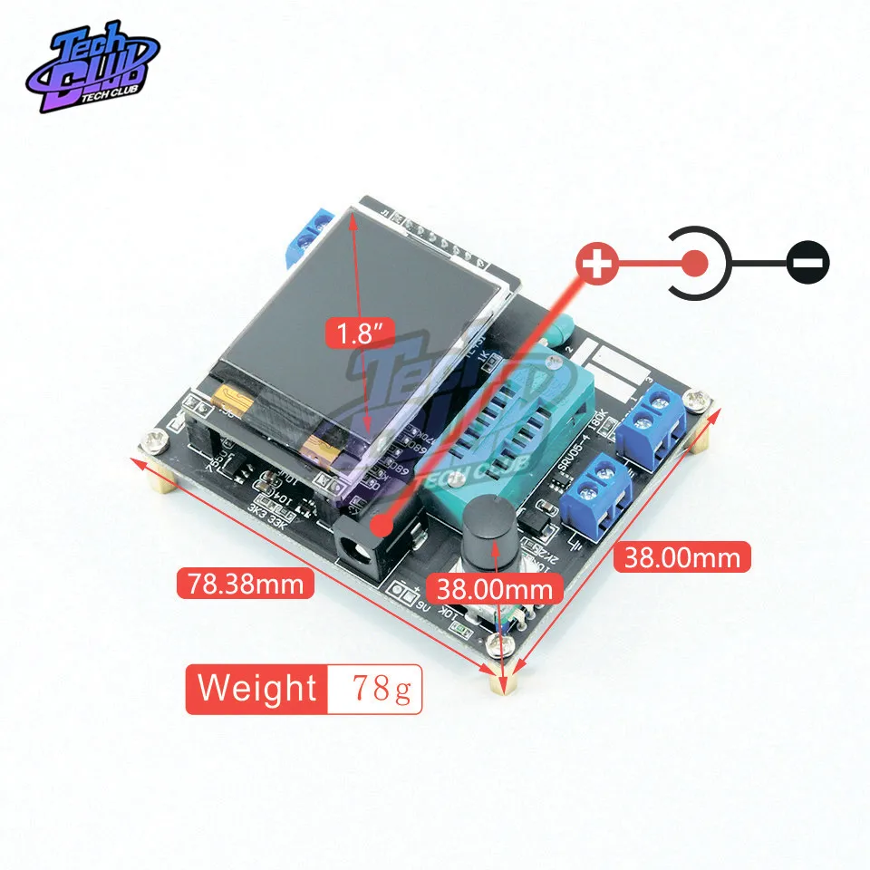ЖК дисплей GM328A тестер транзисторов емкость диода измеритель частоты напряжения