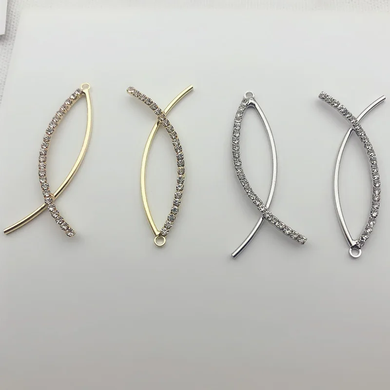 2020New 60Pcs Rhinestones Fish Button for DIY Earring or Necklace Pendants Accessoriess FY62 | Дом и сад