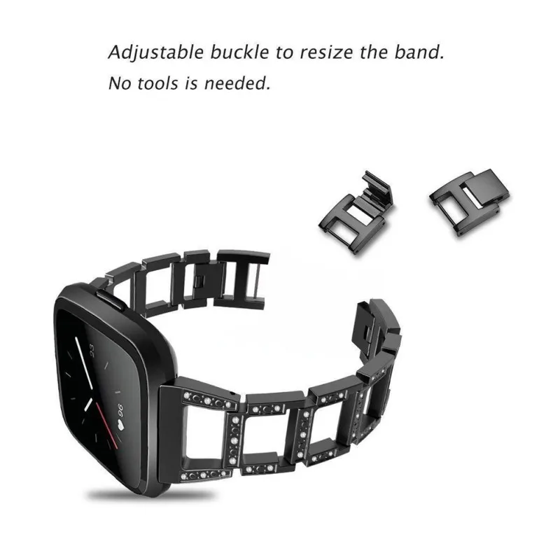 Выдолбленный декоративный браслет из нержавеющей стали с кристаллами