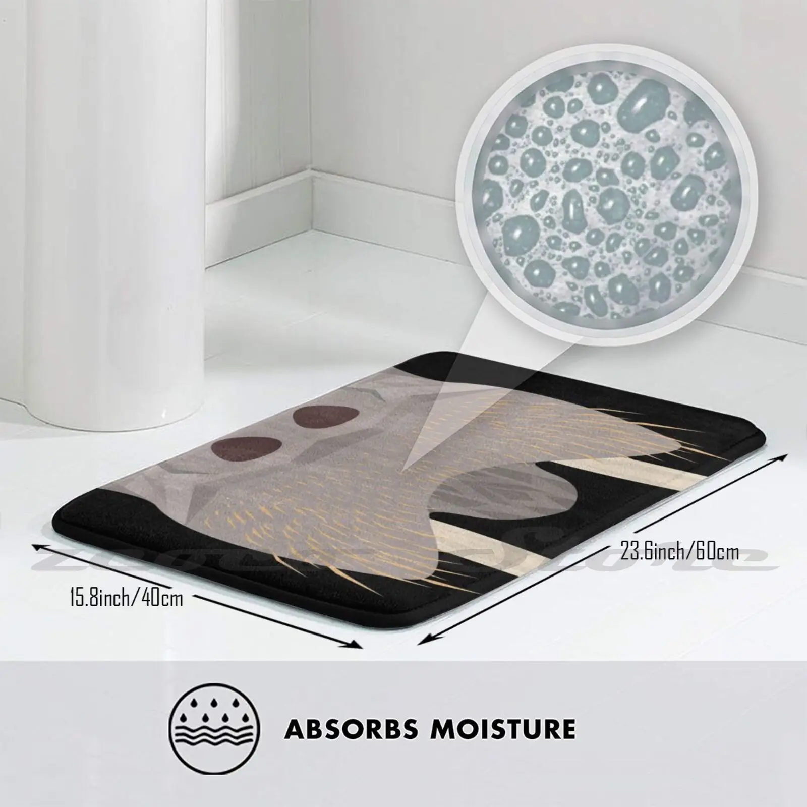 Коврик Walrus нескользящий коврик для впитывания воды двери Walruss Walrusface Iamwalrus Thewalrus