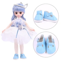 ucanaan 16 bjd dolls shoes 1 pair of pu shoes fit for 30cm bjd dolls girls toys boots accessories