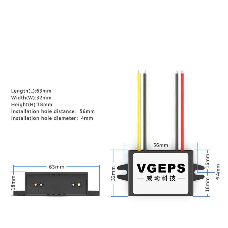 12V 24V DC усилитель мощности 10 20V л Автомобильный силовой модуль водонепроницаемый