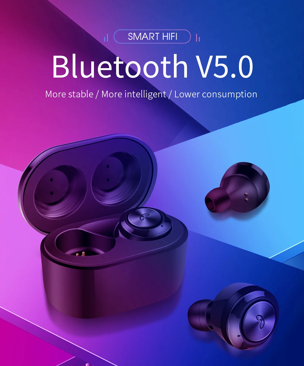TWS, мини беспроводные Bluetooth наушники, стерео наушники-вкладыши, гарнитура с микрофоном, невидимые Bluetooth наушники для iPhone, huawei, samsung