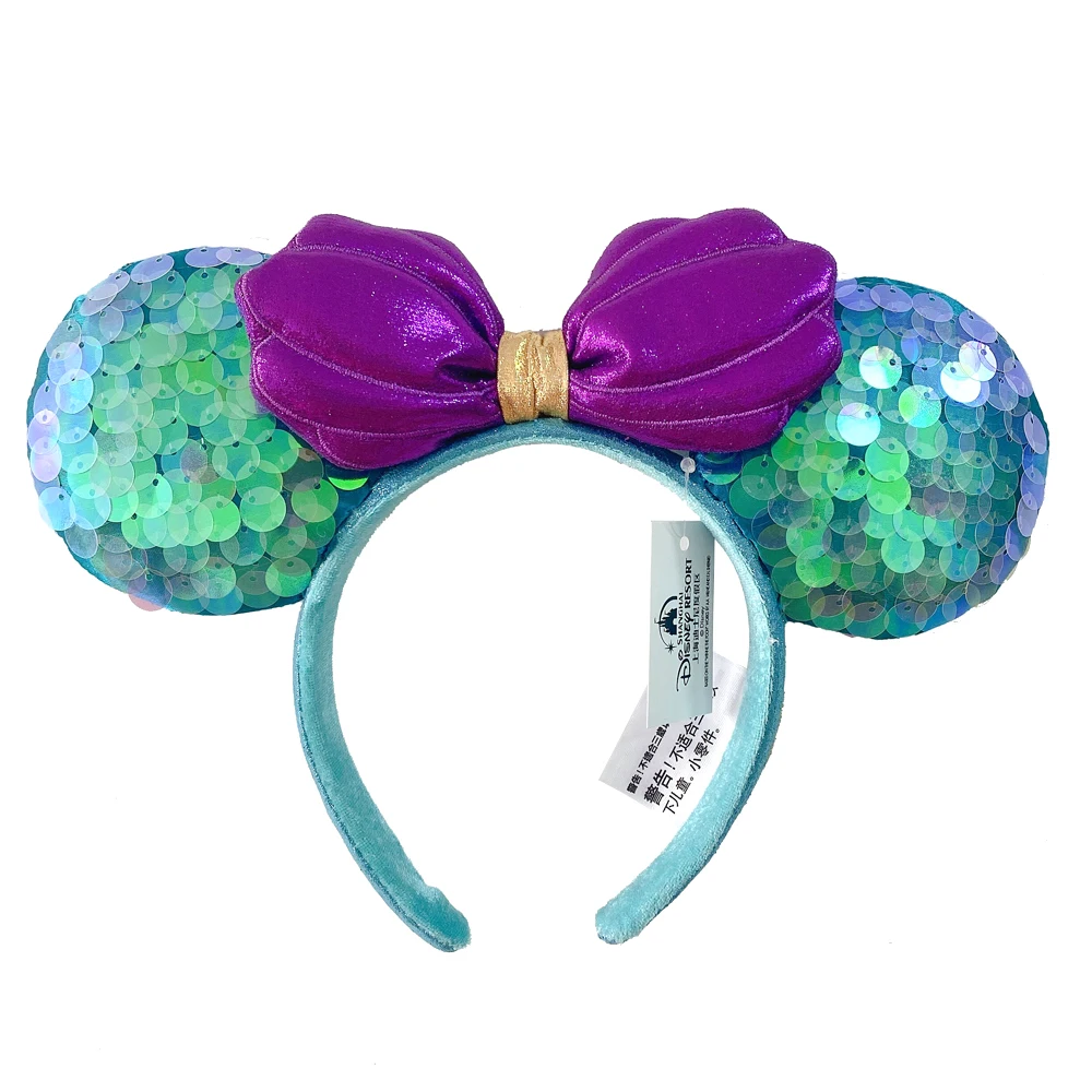 2022 Disney Mickey Ears Headband Firework Headband with Castle Peter Pan Cosplay Hairband Disneyland Letter Headband Gift baby accessories girl