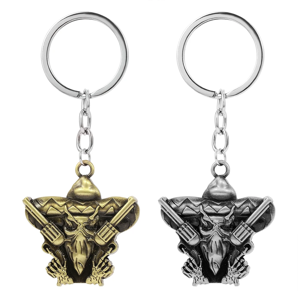 Брелок в ковбойском стиле с большой бородой брелок винтажном бронзовый