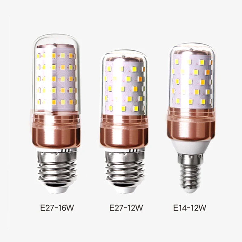 E27 E14 LED Corn lamp High power 12W 16W SMD2835  LED Candle Light Bulb LED Light For Chandelier Home Decor pendant lights