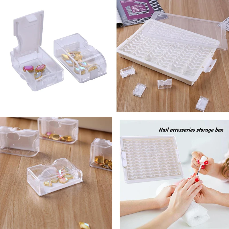 

New 42/50/78pcs Diamond painting Boxes Cross Stitch Cases Storage Organizer Diamond Embroidery Accessories Tools Beads container