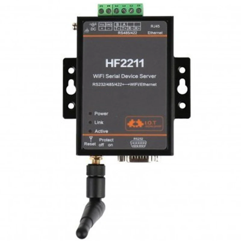 HF2211 Modbus Серийный RS232/RS485/RS422 в Ethernet/Wi Fi конверсионный модуль поддержка веб