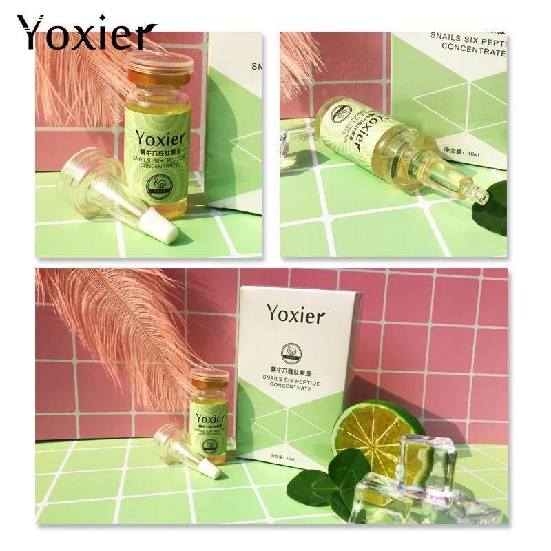 Yoxier лицо улитки сыворотка шесть пептидов против старения морщин укрепляющий