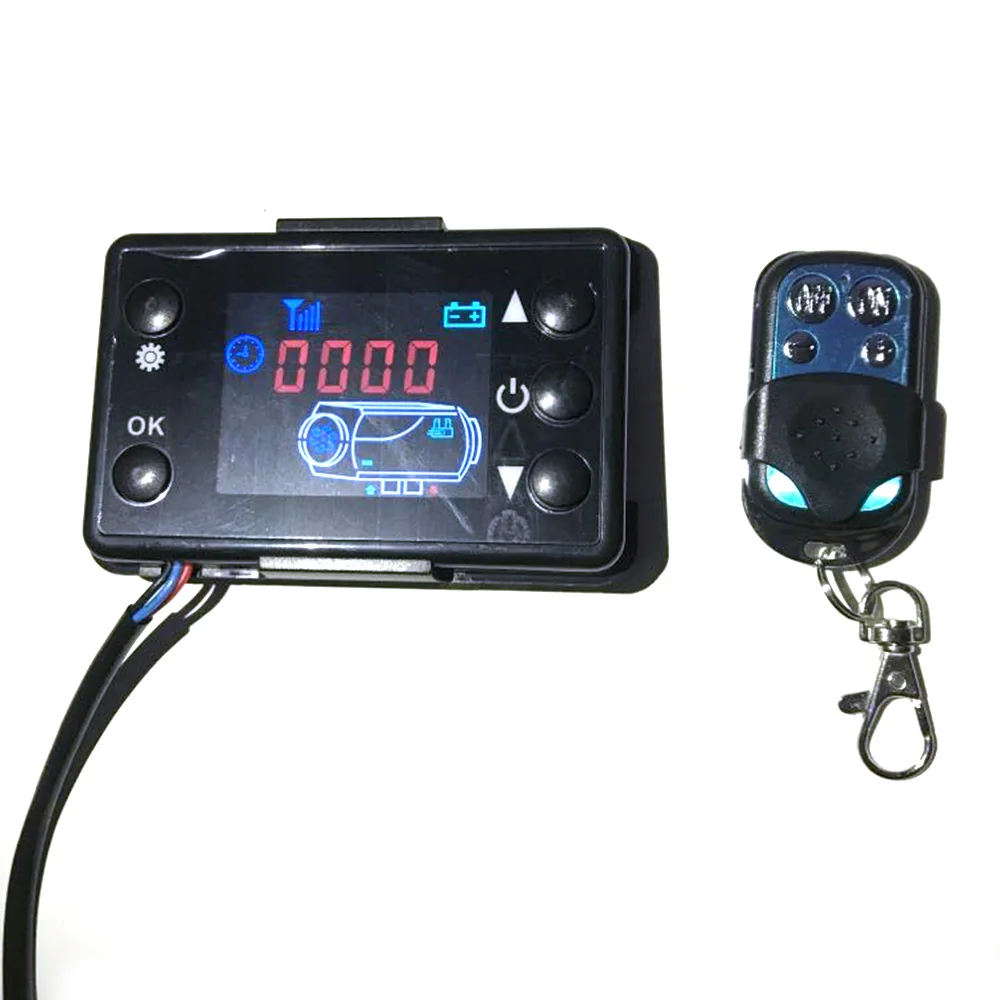 12 V/24 V ЖК-дисплей монитор переключатель+ пульт дистанционного управления Управление аксессуары для автомобиля трек Дизели нагреватель воздуха на дизельном топливе, стояночный отопитель