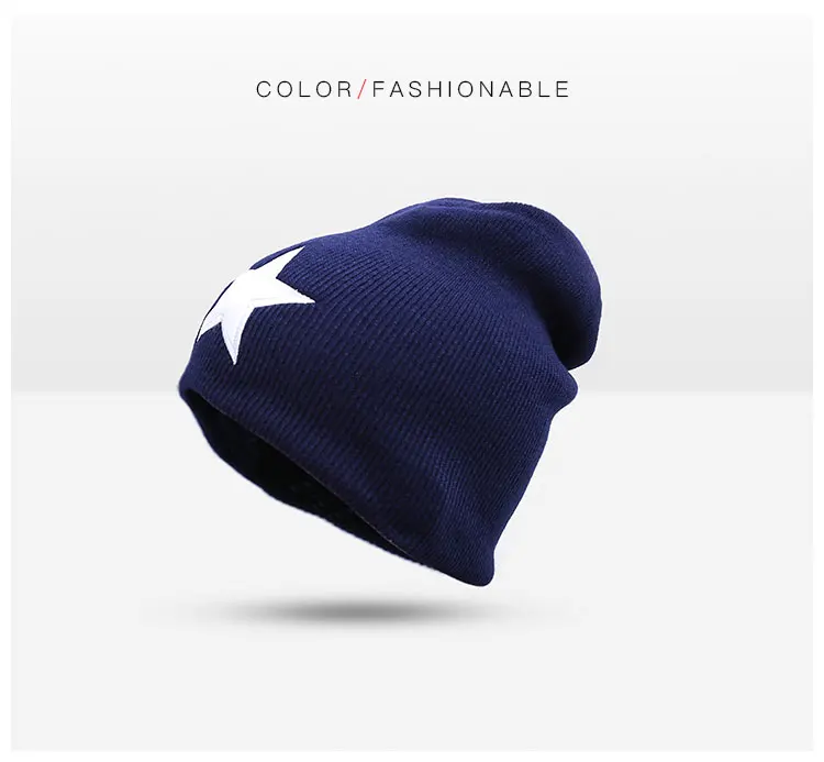 REAKIDS Skullies Beanies, детская зимняя шапка, хлопковые шапки со звездами для мальчиков и девочек, теплые шапочки, детская шапка, шапочки, детская шапка