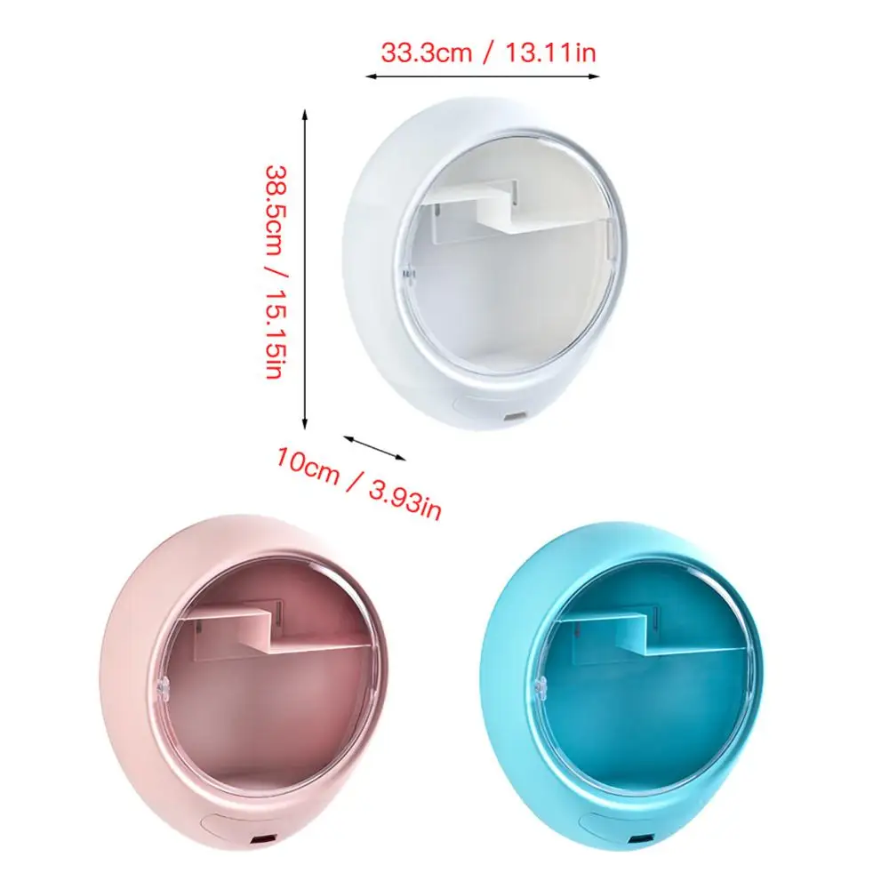 

Bathroom Rack Wall-mounted Bathroom Cosmetics Storage Box Toilet Dustproof and Waterproof Skin Care Product Storage Rack