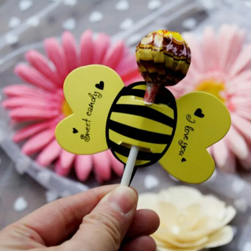 50 шт. подарочные украшения для леденцов животных насекомых пчел Детские вечерние