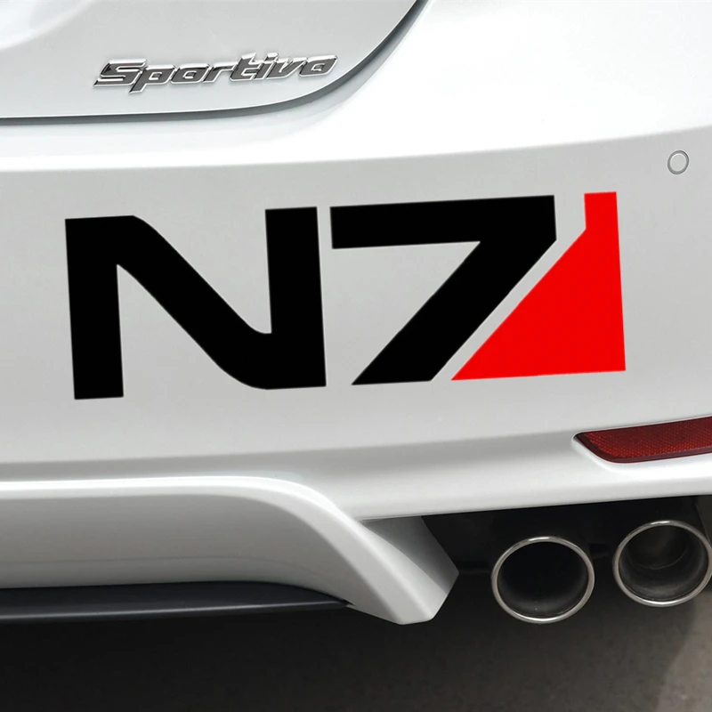 

Car Stickers MASS EFFECT N7 Reflective Decoration For Trunk Windshield Bumper Motorcycle Computer Case Tablet Notebook Ipad D40