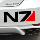 Автомобильные наклейки MASS EFFECT N7, креативные Декоративные наклейки для багажника, ветрового стекла, автотюнинг, виниловые D40