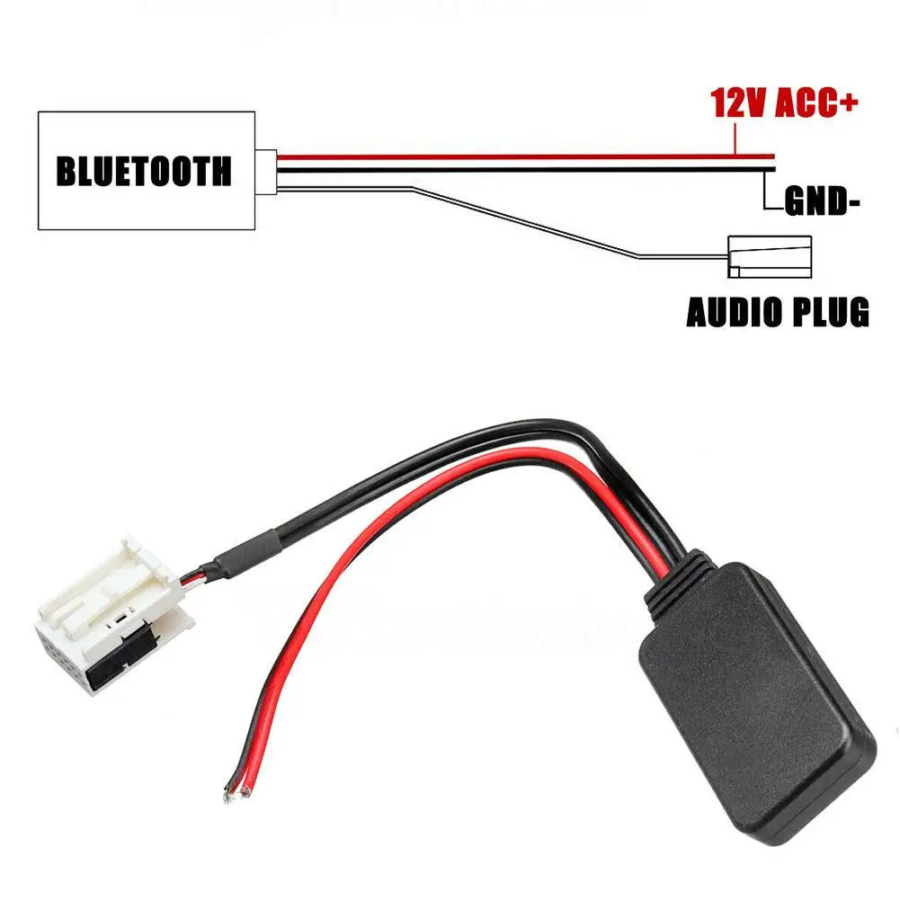 12-контактный Bluetooth модуль радио стерео Φ Aux кабель адаптер для Peugeot 207 307 407 308 Citroen C2