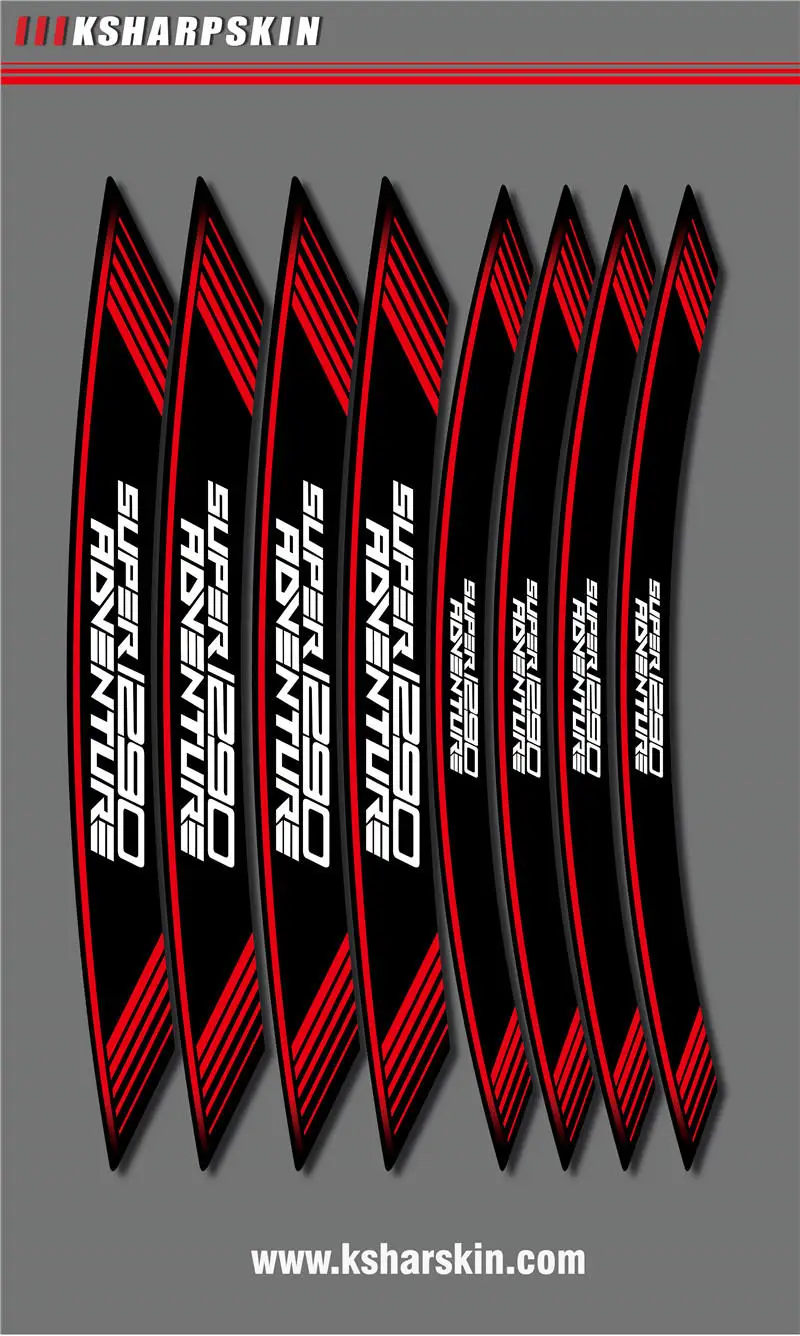 Wheel foil film personality tire logo decorative motorcycle sticker inner edge reflection decal for KTM SUPER1290 | Автомобили и