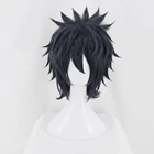 Парик для косплея, короткие термостойкие синтетические волосы для мужчин, в комплекте с бесплатной шапочкой
