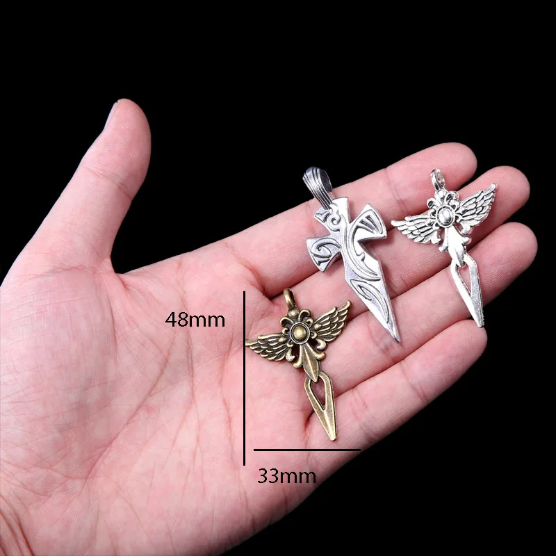 

Цепочка с подвеской в виде креста с изгнанием Иисуса для изготовления ювелирных изделий «сделай сам», подвеска для брелока, аксессуары из ц...