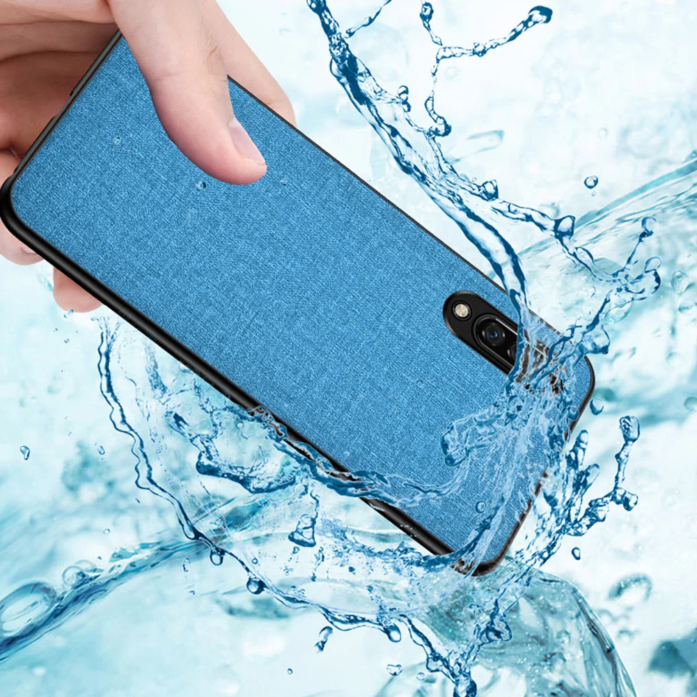 Ретро тканевый чехол для Xiaomi mi x 3 Red Note 6 Pro тканевая текстура мягкий ТПУ бампер