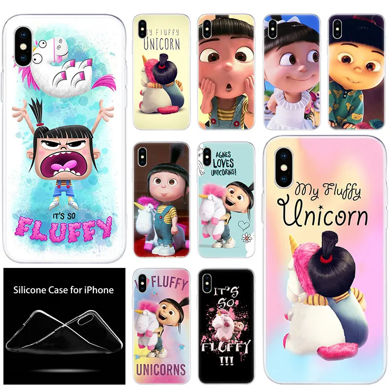 Роскошный мягкий силиконовый чехол для телефона с изображением единорога Apple iPhone