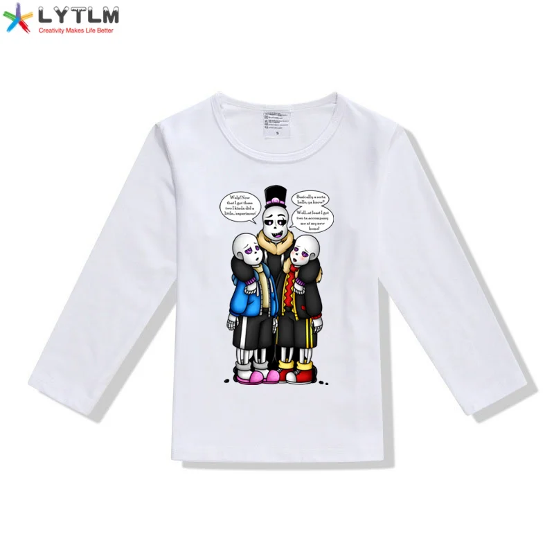 LYTLM футболки для хеллоуина детей без Undertale мальчика ясельного возраста с длинным