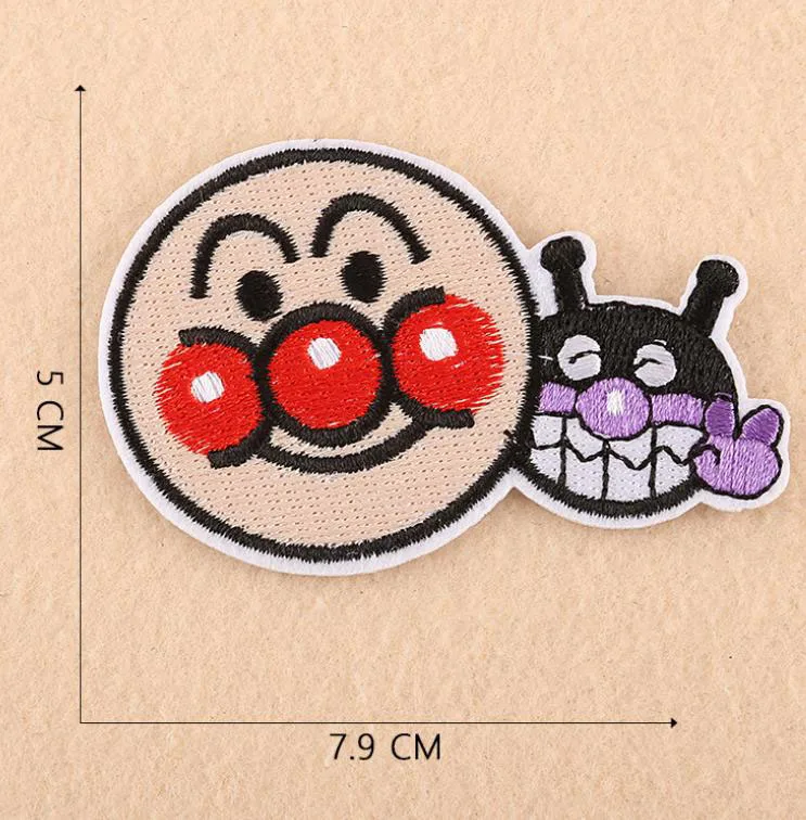 9 шт./компл. новый стиль японского аниме Anpanman железные нашивки Baikinman вышитая