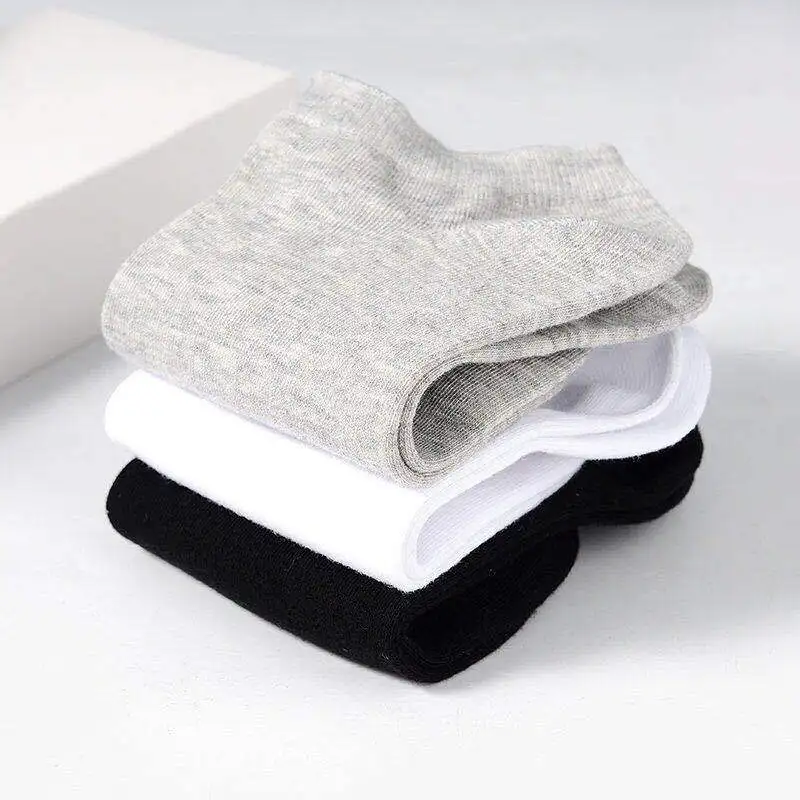 

10pieces=5pair/lot Summer Cotton Man Short Socks Fashion Breathable Man Boat Socks Comfortable Casual Socks Male White hot Sale