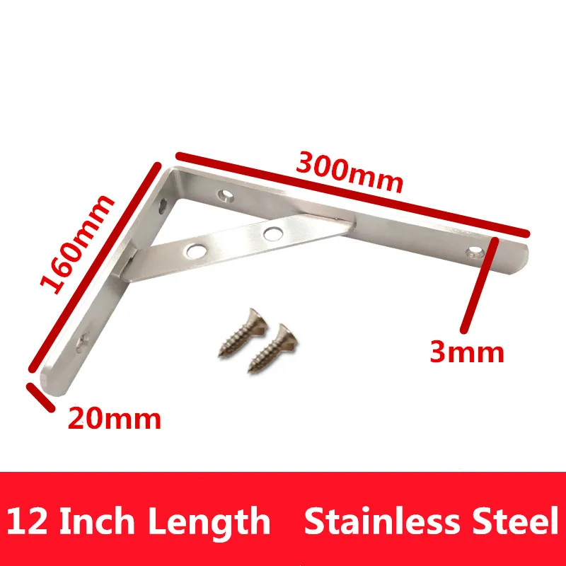 Треугольный угловой кронштейн 2 шт. 6-12 дюймов тяжелая поддержка регулируемый