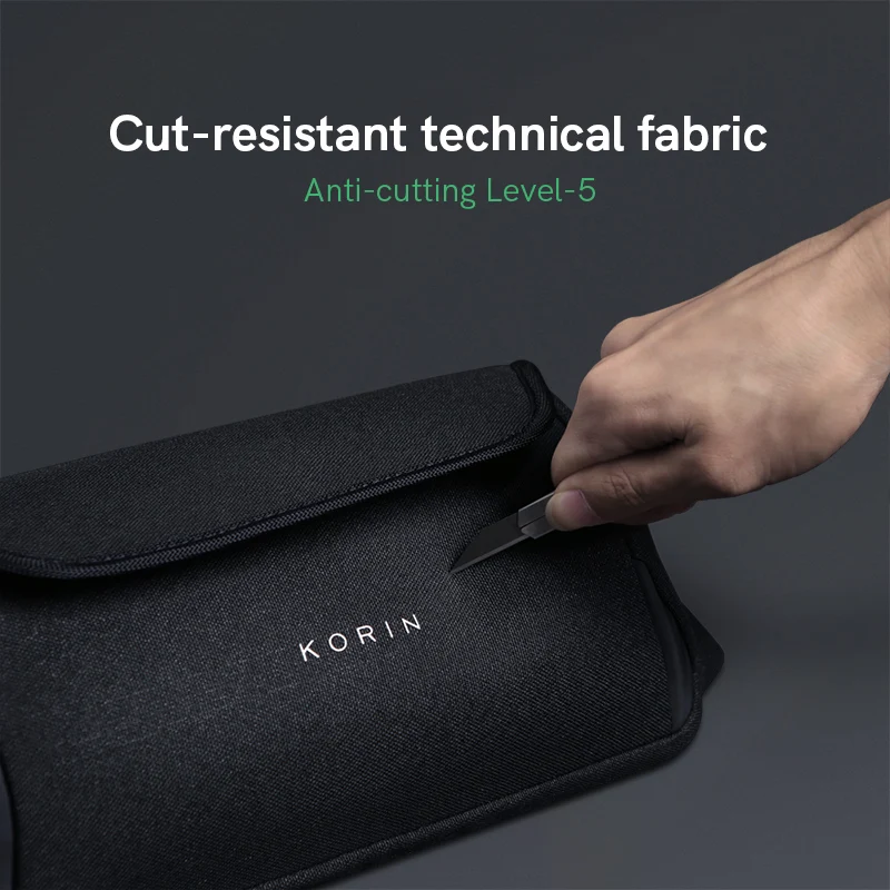 Kingsons NEW Multifunction Anti-cut Inclined Shoulder Bag Waterproof Sling Chest Bag Anti-theft Messenger Crossbody Cut proof