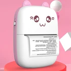 Портативный термопринтер MINI CAT Print Paper Photo Pocket тепловой принтер 58 мм печать беспроводной Bluetooth Android IOS принтеры