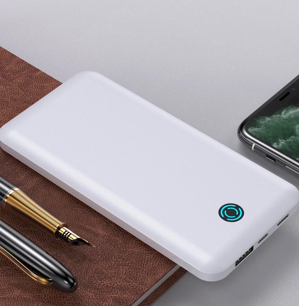 YKZ 10000 мАч Power Bank для iPhone 12 pro max Внешняя аккумуляторная батарея Портативное