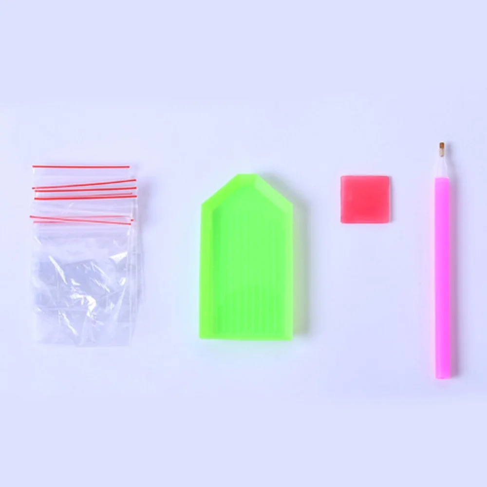 8 шт. узор 5D алмазов картина брелок для ключей DIY Алмазная мозаика Стразы подарок