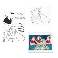 christmas for you from santa metal cutting dies and clear stamps for scrapbooking card album photo making crafts stencil 2021