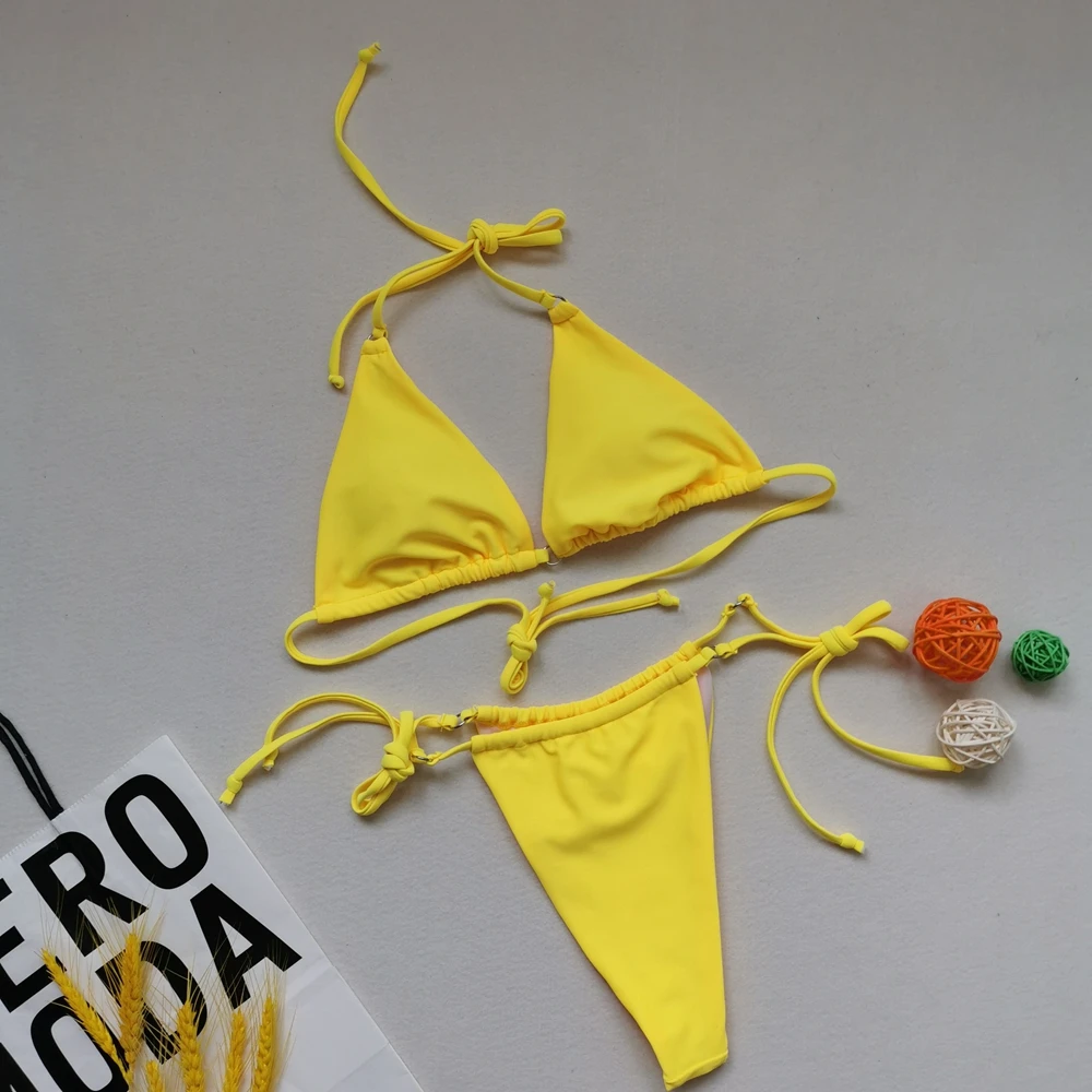 

2021 Sexy Bikini Women Swimsuit Halter Push Up Swimwear Female Brazilian Bathing Suit Summer Beach Wear Swimming Suit Biquini XL