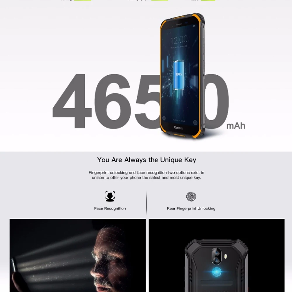 Мобильный телефон DOOGEE S40 4G сеть прочный дисплей 5 дюйма 4650 мАч четырехъядерный MT6739