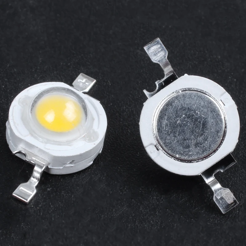 10 Pieces High Power 2 Pin 3W Warm White LED Bead Emitters 100-110Lm | Лампы и освещение