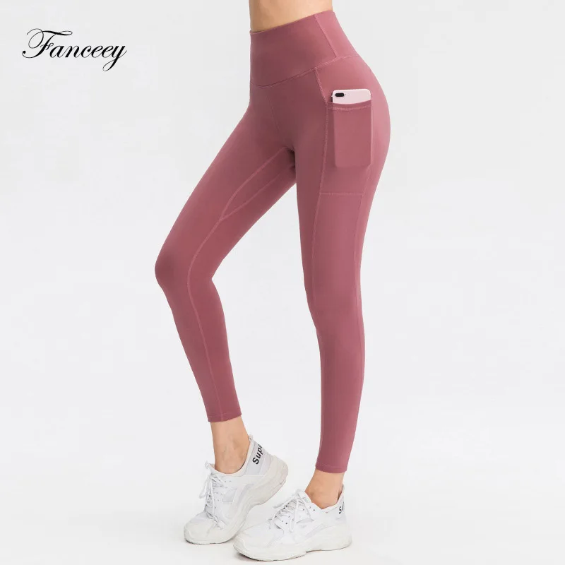 

Fanceey Yoga Pants High Waist Seamless Leggings Sport Women Fitness Push Up Sport Woman Tights Running Gym Clothing with Pockets
