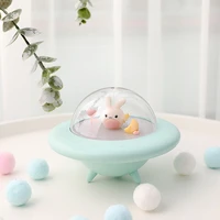 rechargeable flying bunny night light colorful music remote control atmosphere light childrens bedroom led creative table lamp