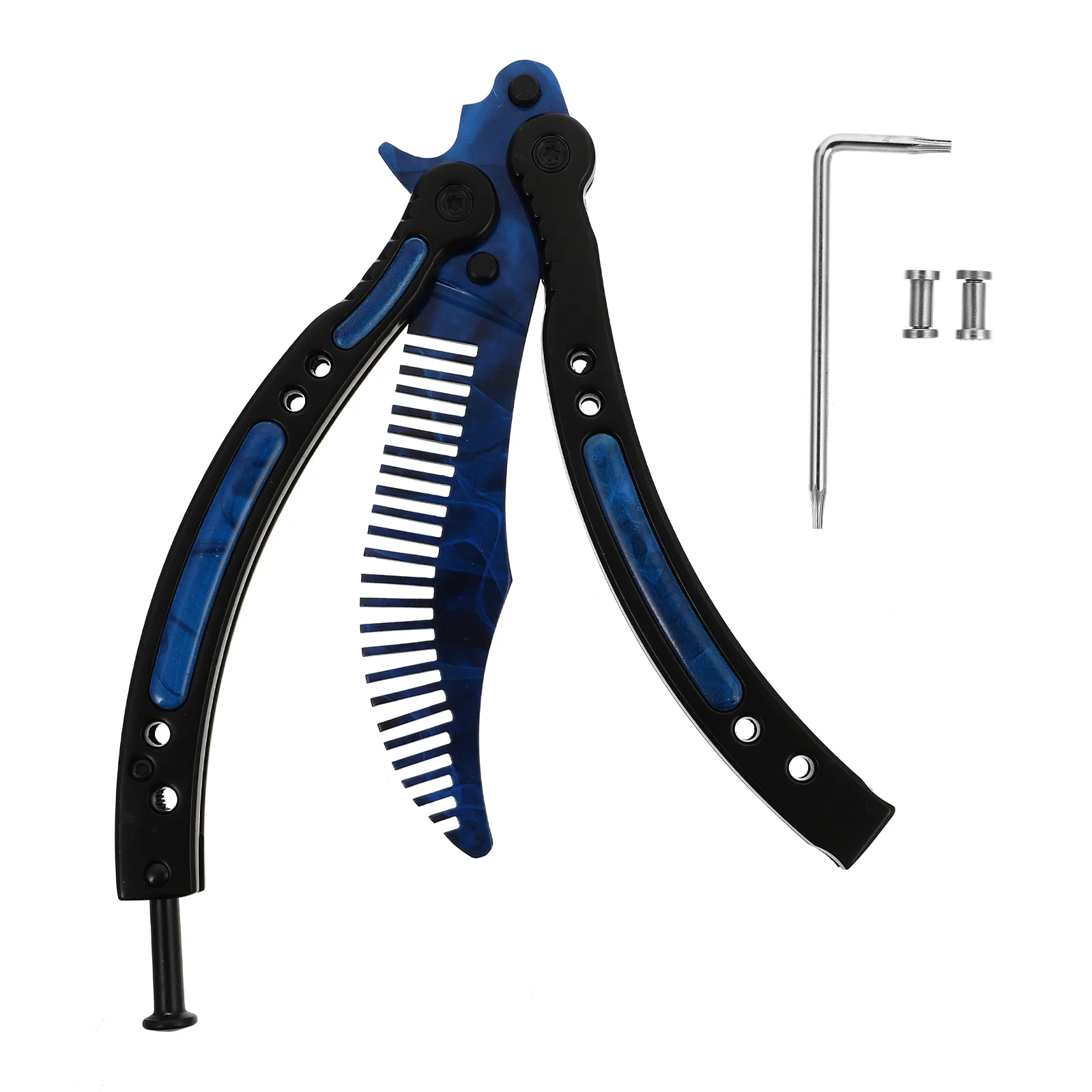 Butterflies Comb Stainless Steel Folding Comb Adults for Outdoor Indoor