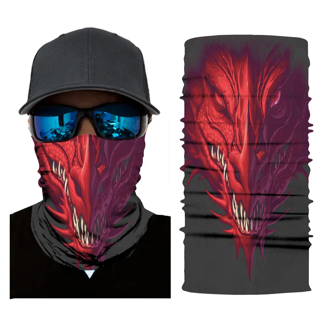 Wholesale 3D Vision Animal Style Sunscreen Mask Scarf Cover Unisex Riding Outdoor Dust-proof Face Scarfs 10pcs/pack |