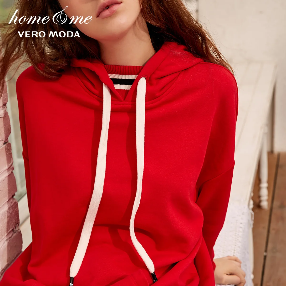 Vero Moda Женская Повседневная хлопковая толстовка с капюшоном и надписью | 318460503